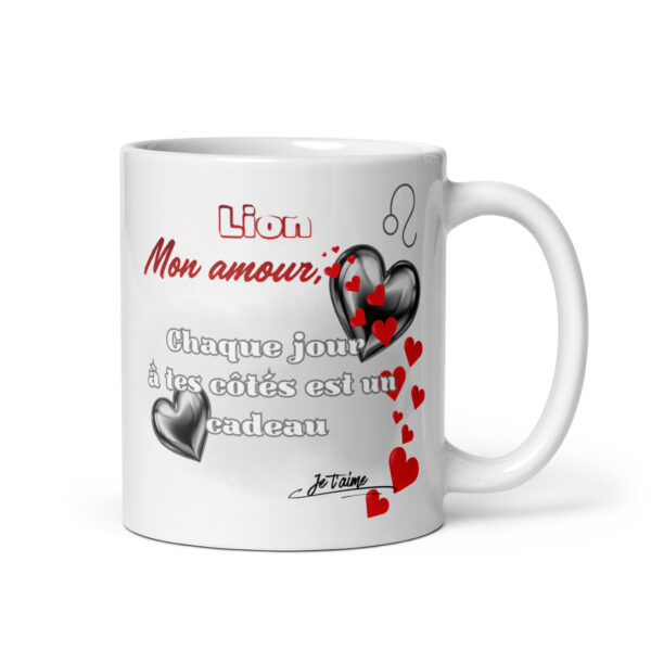 Mug Saint Valentin Original | Cadeau Couple Romantique | Signe Lion