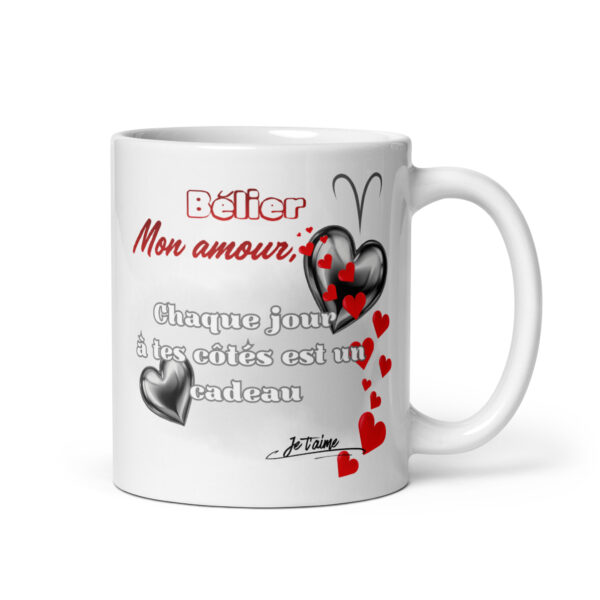 Mug Saint Valentin Original | Cadeau Couple Romantique | Signe Bélier
