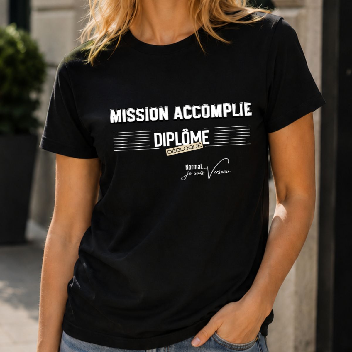 Cadeau Obtention Diplôme | T-shirt "Mission Accomplie" | Spécial Signe Verseau Cadeau Obtention Diplôme | T-shirt "Mission Accomplie" | Spécial Signe Verseau