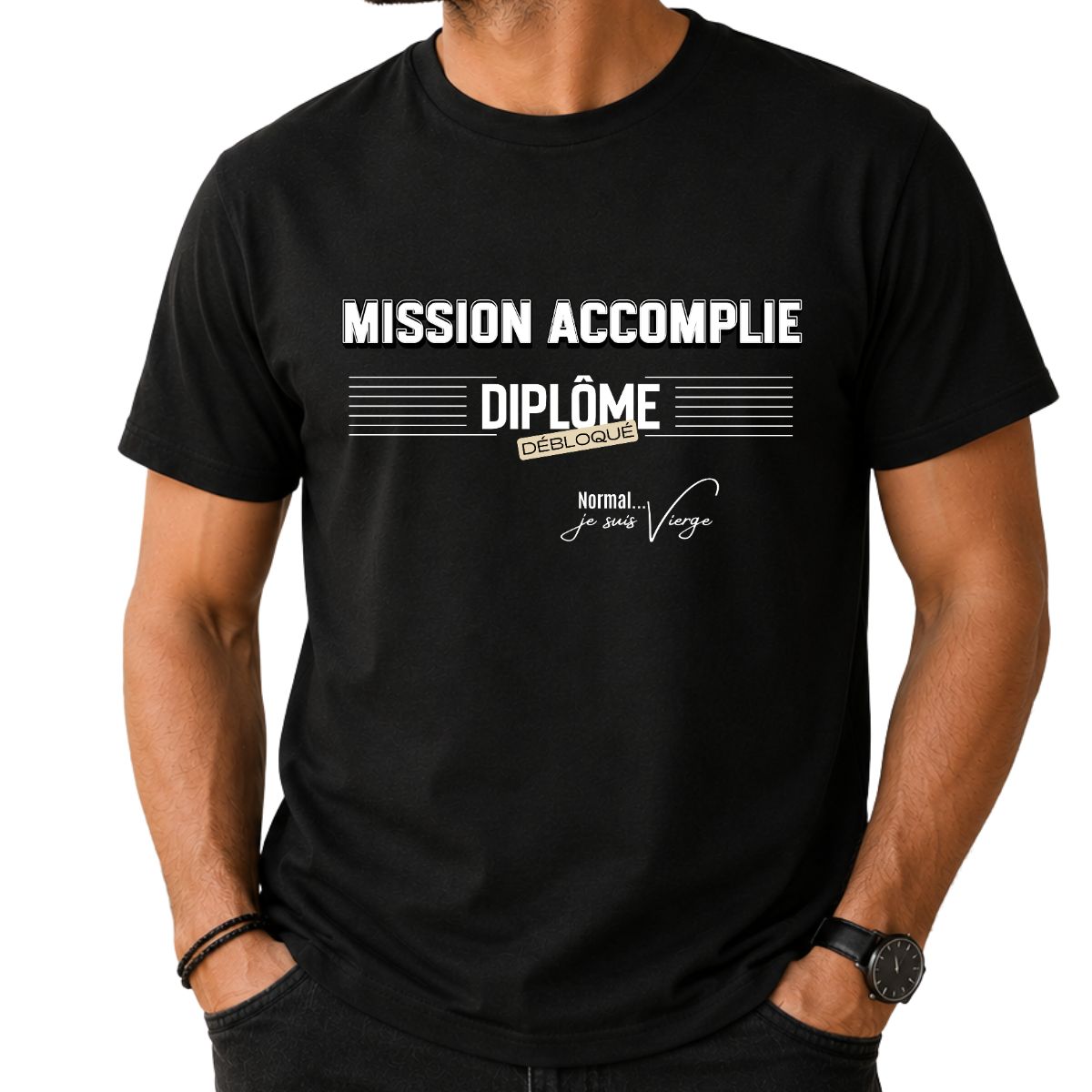 Cadeau Obtention Diplôme | T-shirt "Mission Accomplie" | Spécial Signe Vierge Cadeau Obtention Diplôme | T-shirt "Mission Accomplie" | Spécial Signe Vierge