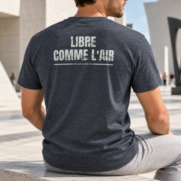 T-shirt Homme Balance – Libre comme l’Air, Élément Air