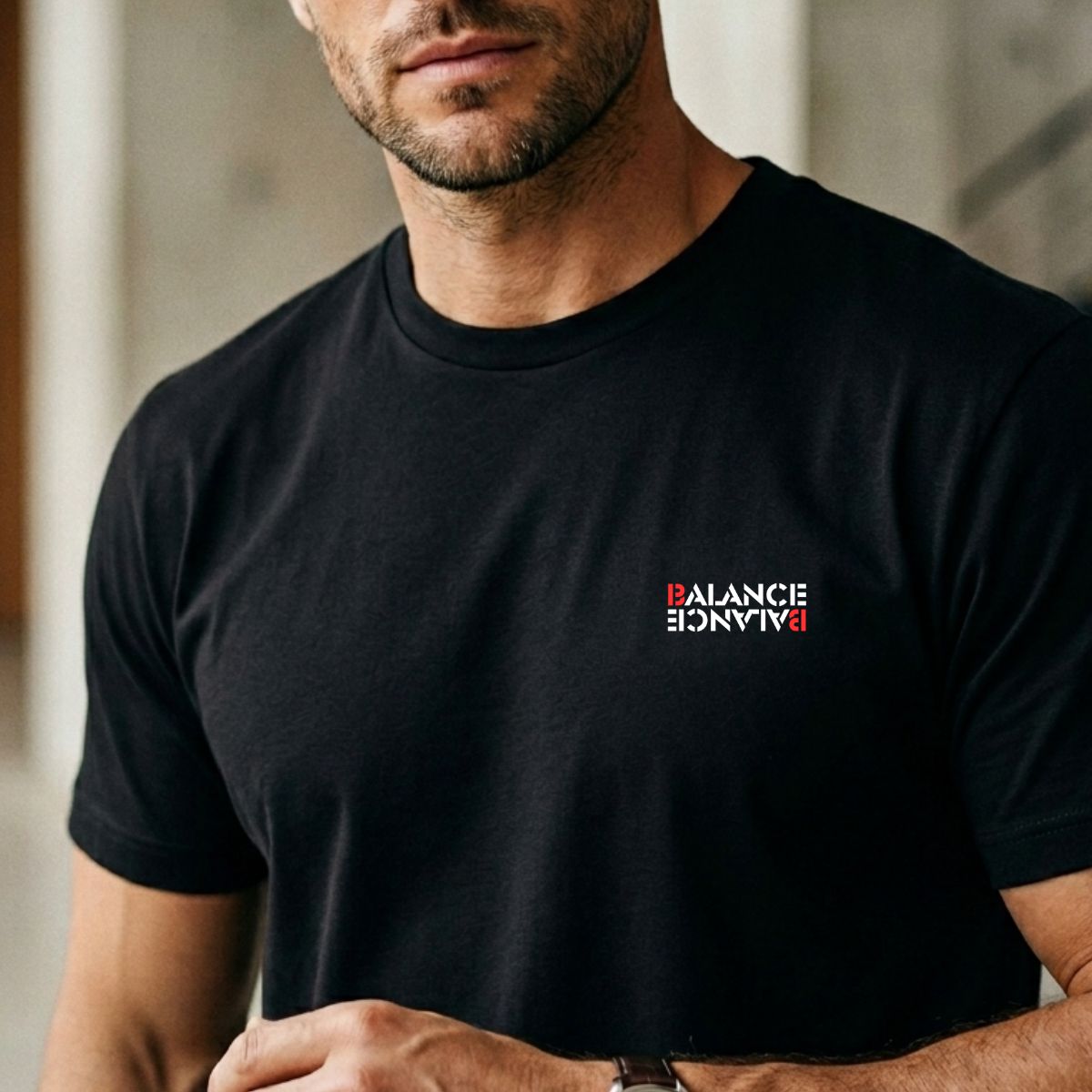 T-shirt Signe Astrologique Balance | Imprimé Miroir Blanc & Rouge T shirt Signe zodiaque balance Imprime Miroir Blanc Rouge whizaloo 01032026