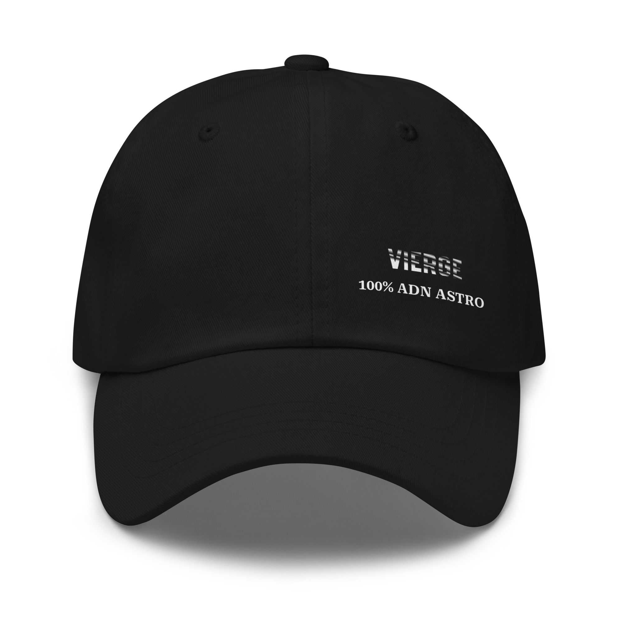 Casquette Vierge | 100% ADN ASTRO | Signe du Zodiaque classic dad hat black front 697f93e50efd9