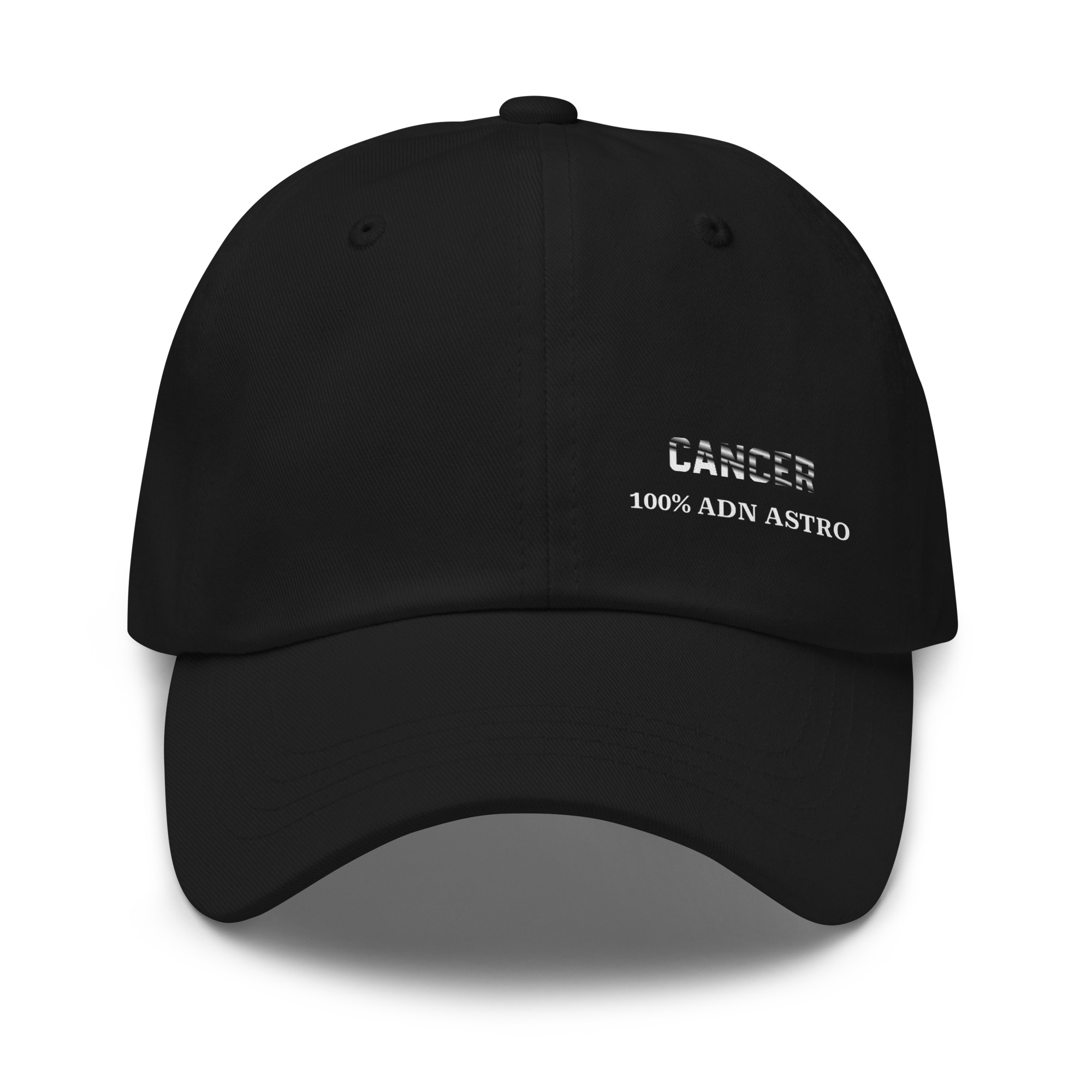 Casquette Cancer | 100% ADN ASTRO | Signe du Zodiaque classic dad hat black front 69837fe2282d9