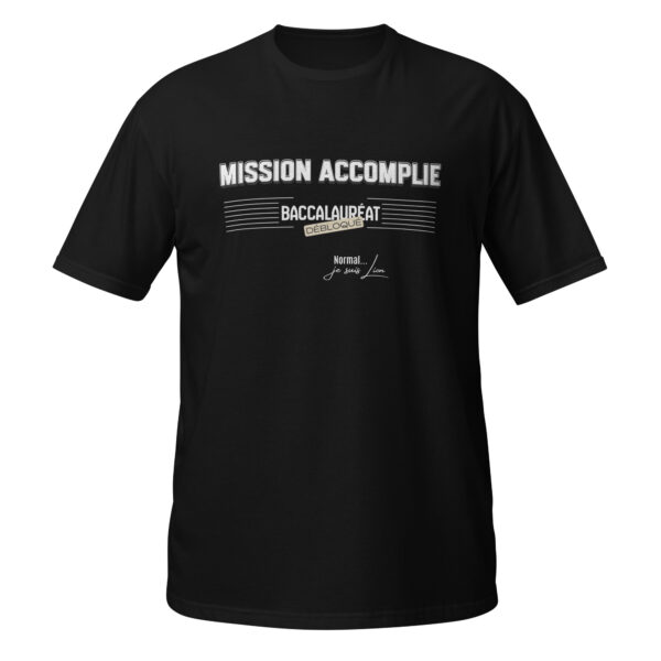 Cadeau Obtention Baccalauréat | T-shirt « Mission Accomplie » | Spécial Signe Lion