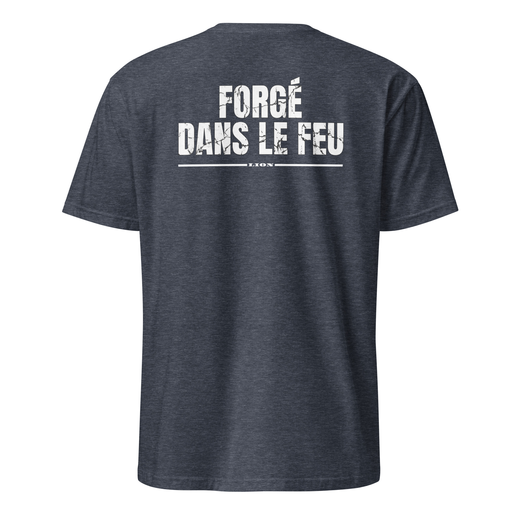 T-shirt Manches Courtes | Forgé dans le Feu | Lion : Élément FEU T-shirt Manches Courtes | Forgé dans le Feu | Lion : Élément FEU – Image 3