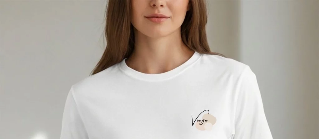 T-shirt blanc Bohème chic Vierge pour femme Le genre de piece quenfile les femmes Vierge une fois puis tres souvent ensuite whizaloo 14052026