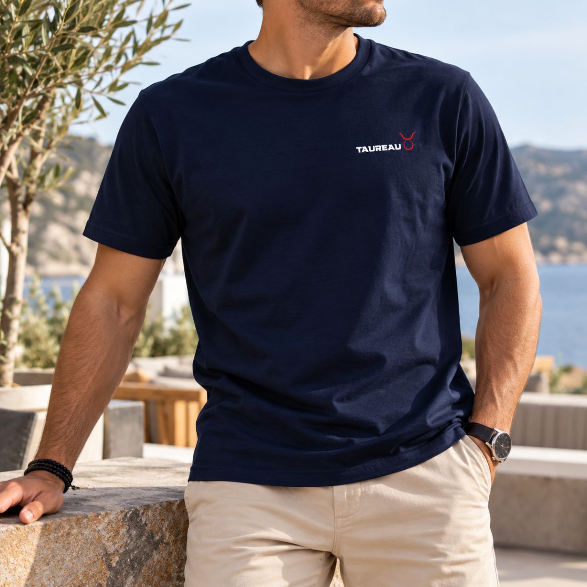 T-shirt 100% Coton Homme - Signe Zodiaque Taureau T-shirt 100% Coton Homme - Signe Zodiaque Taureau