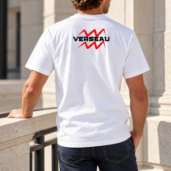 T-shirt Homme Verseau – Symbole Astrologique Rouge imprimé dans le dos