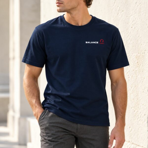 T-shirt 100% Coton Homme – Signe Zodiaque Balance