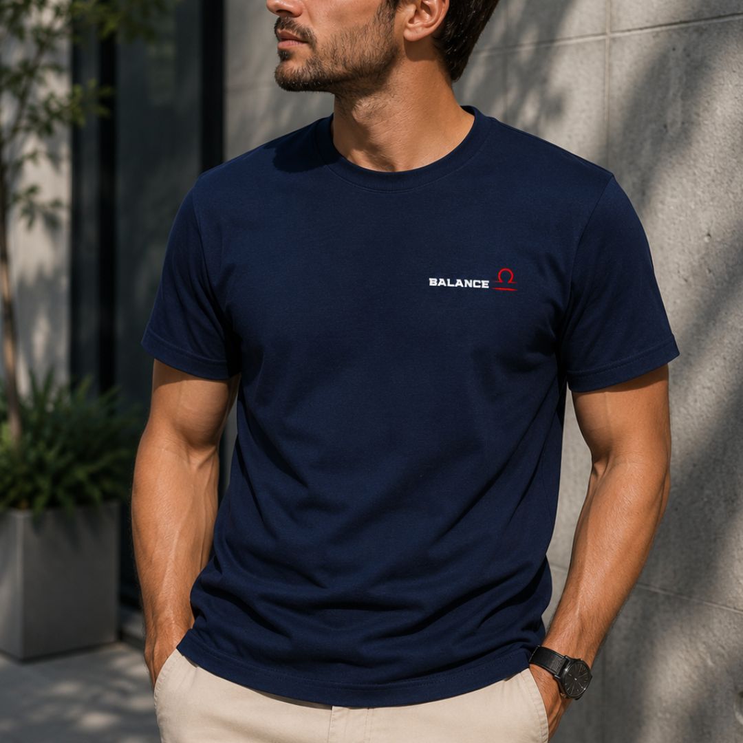 T-shirt 100% Coton Homme - Signe Zodiaque Balance T-shirt 100% Coton Homme - Signe Zodiaque Balance – Image 2