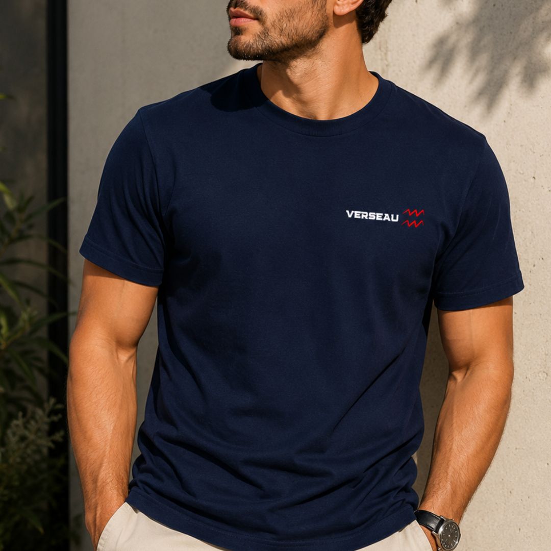 T-shirt 100% Coton Homme - Signe Zodiaque Verseau T-shirt 100% Coton Homme - Signe Zodiaque Verseau