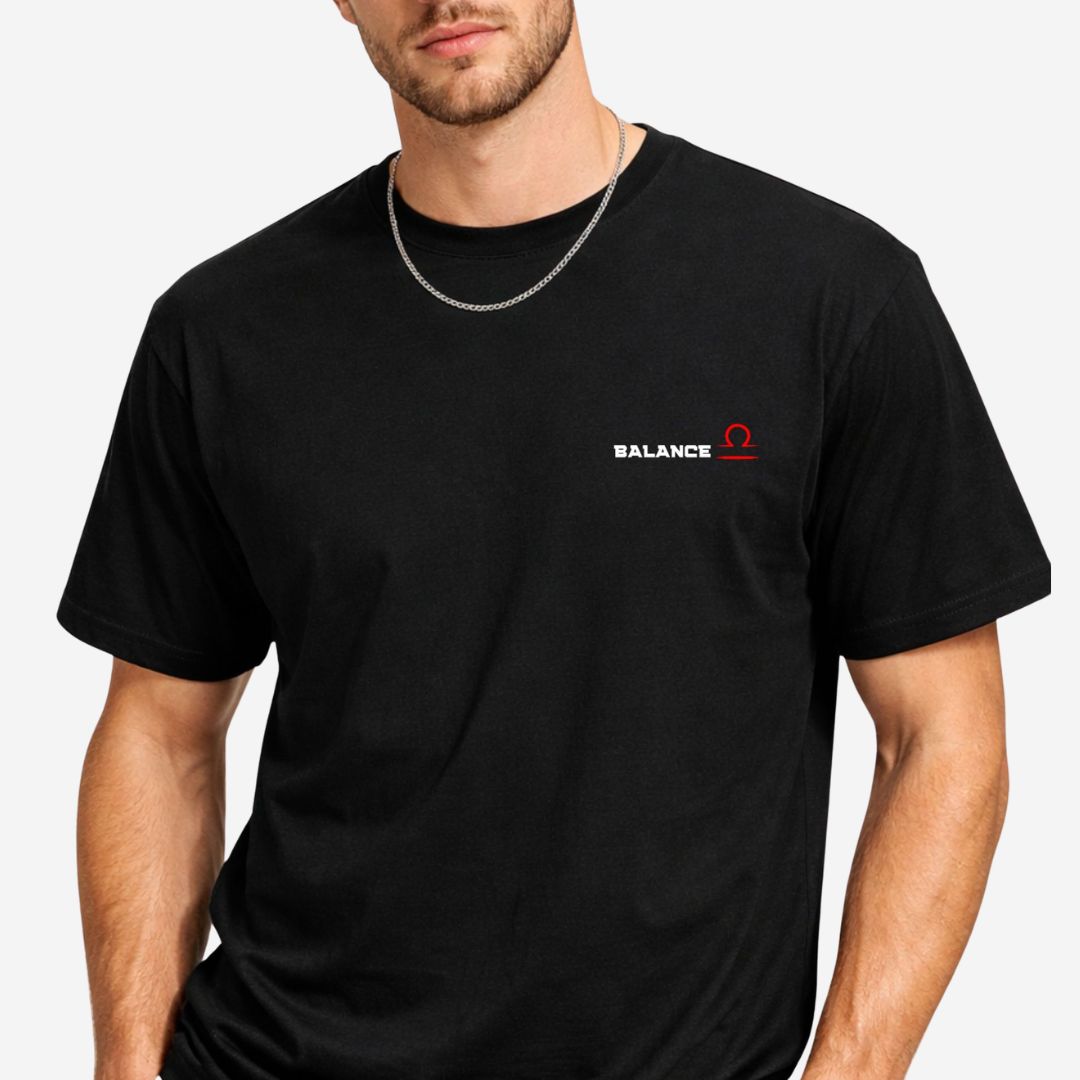 T-shirt 100% Coton Homme - Signe Zodiaque Balance T-shirt 100% Coton Homme - Signe Zodiaque Balance