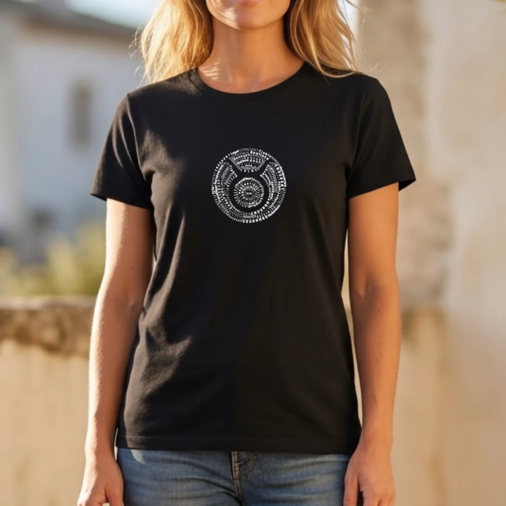 Whizaloo : site de t-shirts originaux, vraiment ? T shirt Astro Taureau Traits de Caractere Design Circulaire nuage de mots pour Femme whizaloo 17032026 3