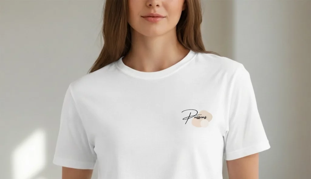 T shirt Boheme Chic Zen Minimaliste Signe Poissons Formes Abstraites whizaloo 06032026 2