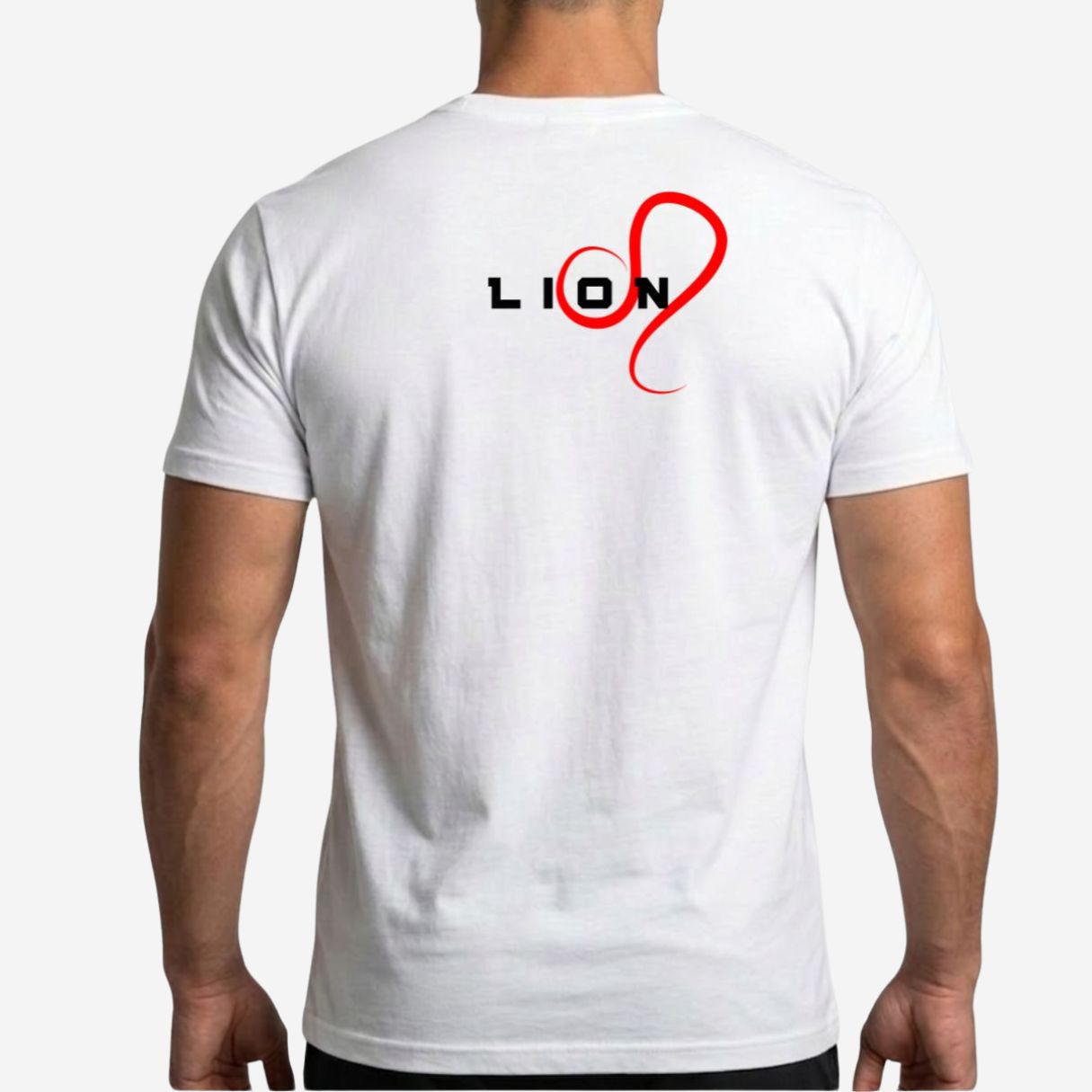 T-shirt Homme Lion - Symbole Astrologique Rouge imprimé dans le dos T-shirt Homme Lion - Symbole Astrologique Rouge imprimé dans le dos