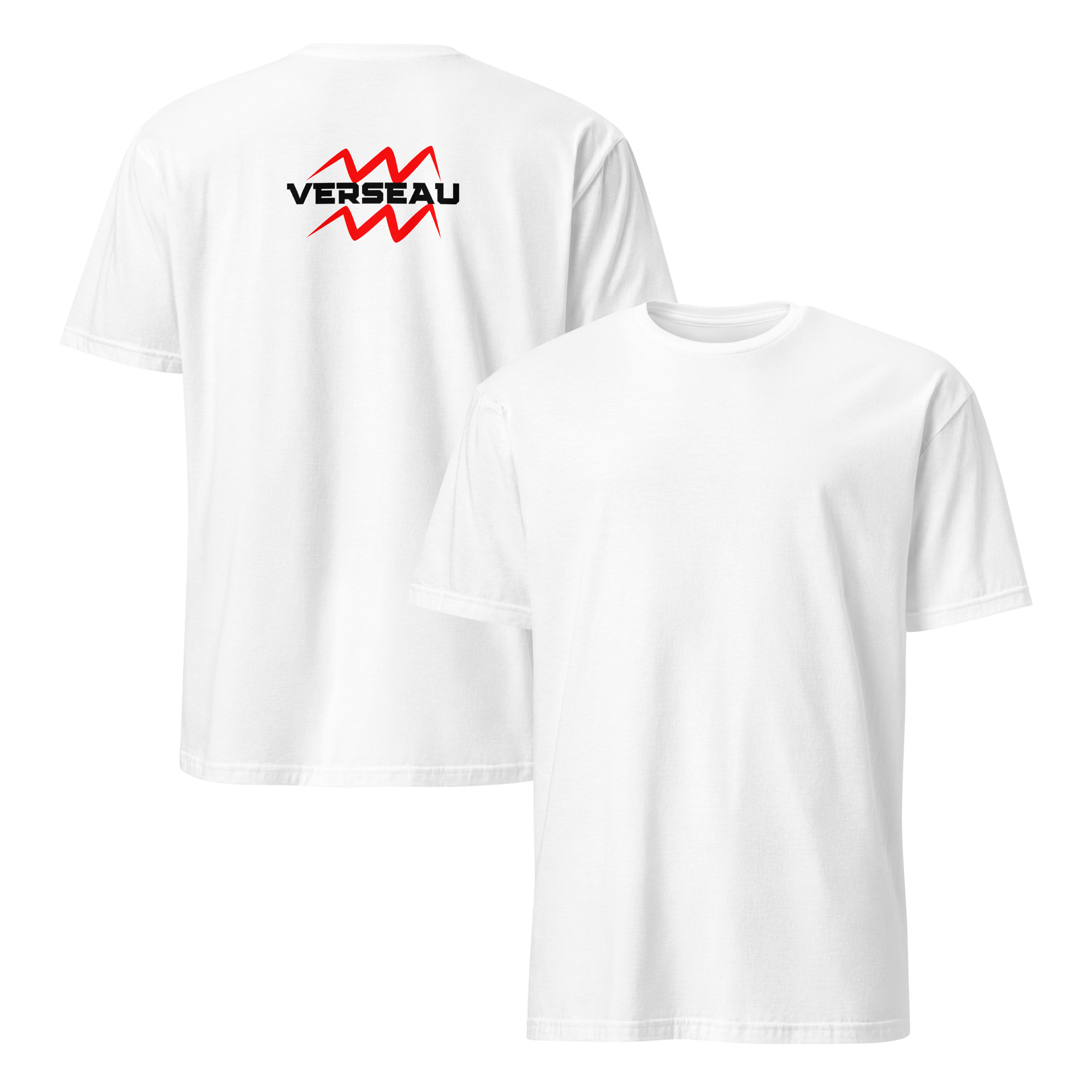 T-shirt Astro Verseau et son Symbole Astrologique Rouge Imprimé au Dos pour Homme T-shirt Astro Verseau et son Symbole Astrologique Rouge Imprimé au Dos pour Homme – Image 3