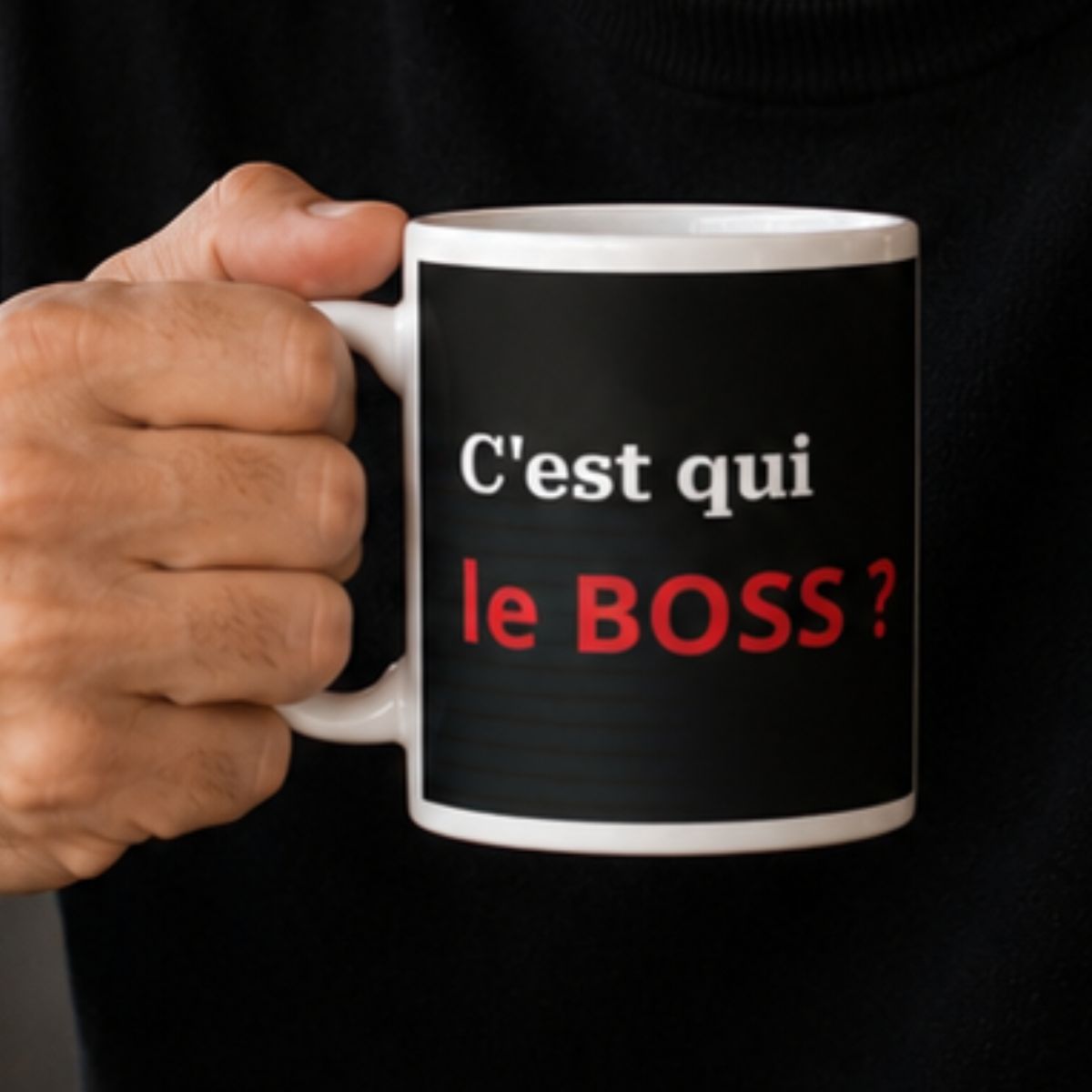 Mug C'est qui le boss ? Inutile de lutter contre le destin, le patron, c'est bien MOI - Balance Mug C'est qui le boss ? Inutile de lutter contre le destin, le patron, c'est bien MOI - Balance