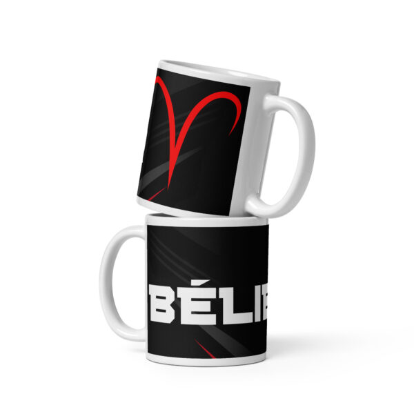 Mug Astro Gamer Signe Bélier – Visuel Panoramique Rouge et Noir