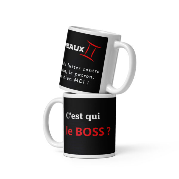 Mug C’est qui le boss ? Inutile de lutter contre le destin, le patron, c’est bien MOI – Gémeaux
