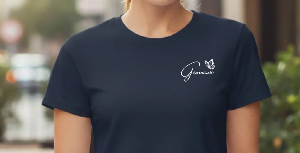 T-shirt Clean Girl Signe Astrologique Gémeaux - Le haut pour une silhouette stylée ce tee shirt est lastuce pour avoir lair stylee en 30 secondes whizaloo 15052026 Gemeaux
