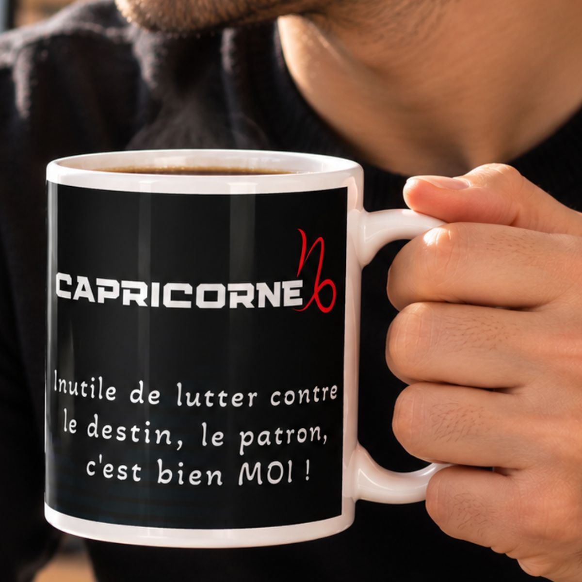Mug C'est qui le boss ? Inutile de lutter contre le destin, le patron, c'est bien MOI - Capricorne Mug C'est qui le boss ? Inutile de lutter contre le destin, le patron, c'est bien MOI - Capricorne – Image 2