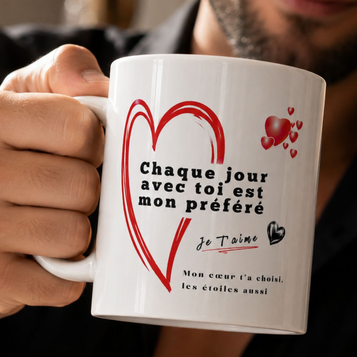 Cadeau anniversaire de mariage : Mug "Chaque jour avec toi est mon préféré" Cadeau anniversaire de mariage : Mug "Chaque jour avec toi est mon préféré" – Image 3