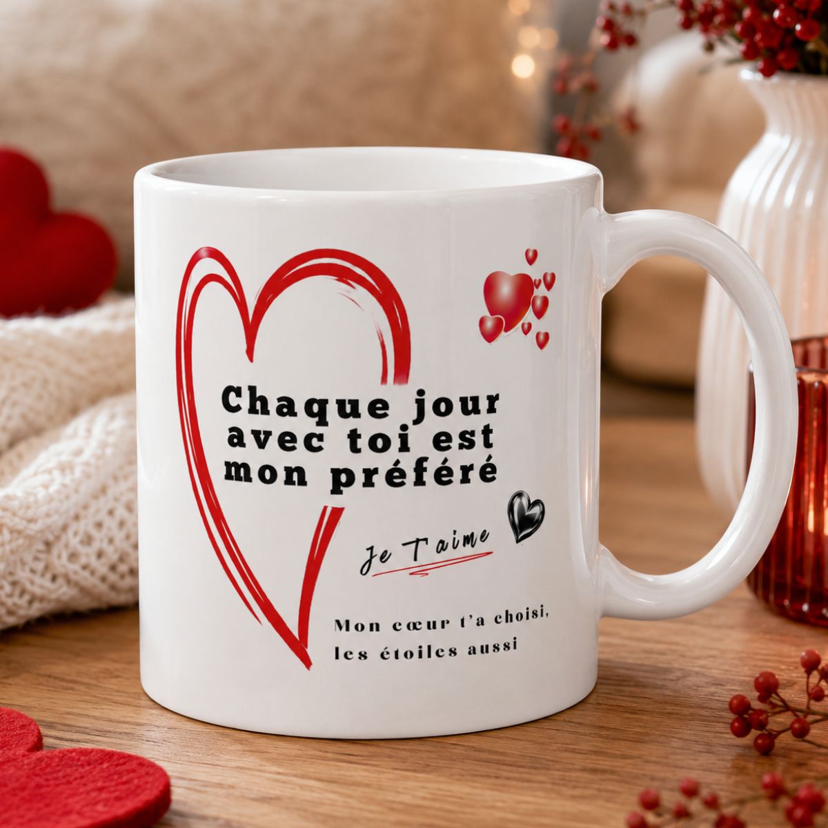 Cadeau anniversaire de mariage : Mug "Chaque jour avec toi est mon préféré" Cadeau anniversaire de mariage : Mug "Chaque jour avec toi est mon préféré" – Image 2