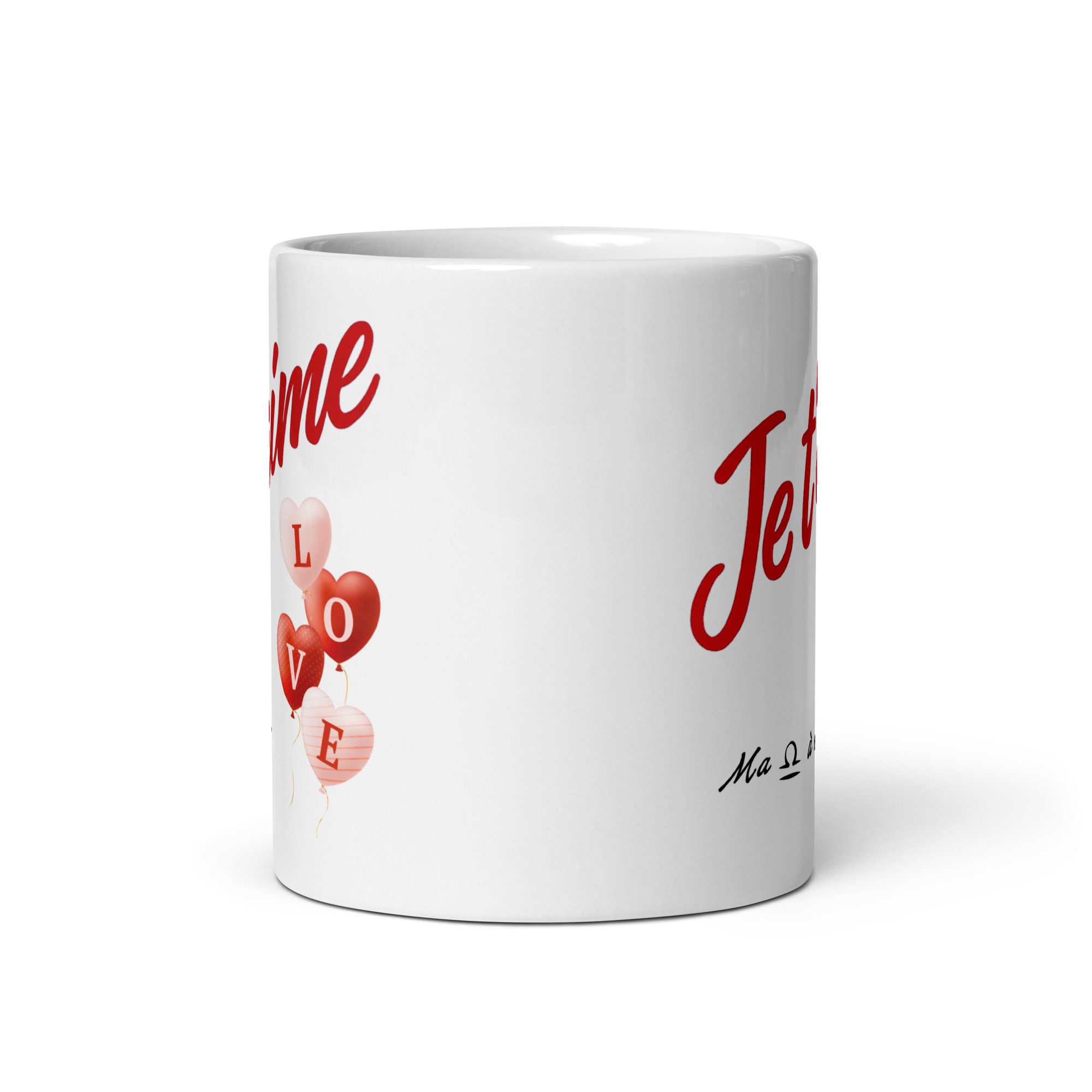 Cadeau romantique : Mug "Je t'aime" Ballons LOVE – Signe Balance Cadeau romantique : Mug "Je t'aime" Ballons LOVE – Signe Balance – Image 2