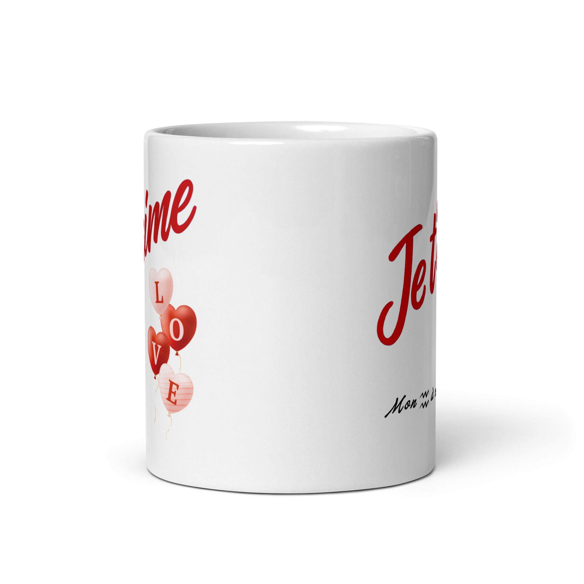 Cadeau romantique : Mug "Je t'aime" Ballons LOVE – Signe Verseau Cadeau romantique : Mug "Je t'aime" Ballons LOVE – Signe Verseau – Image 2