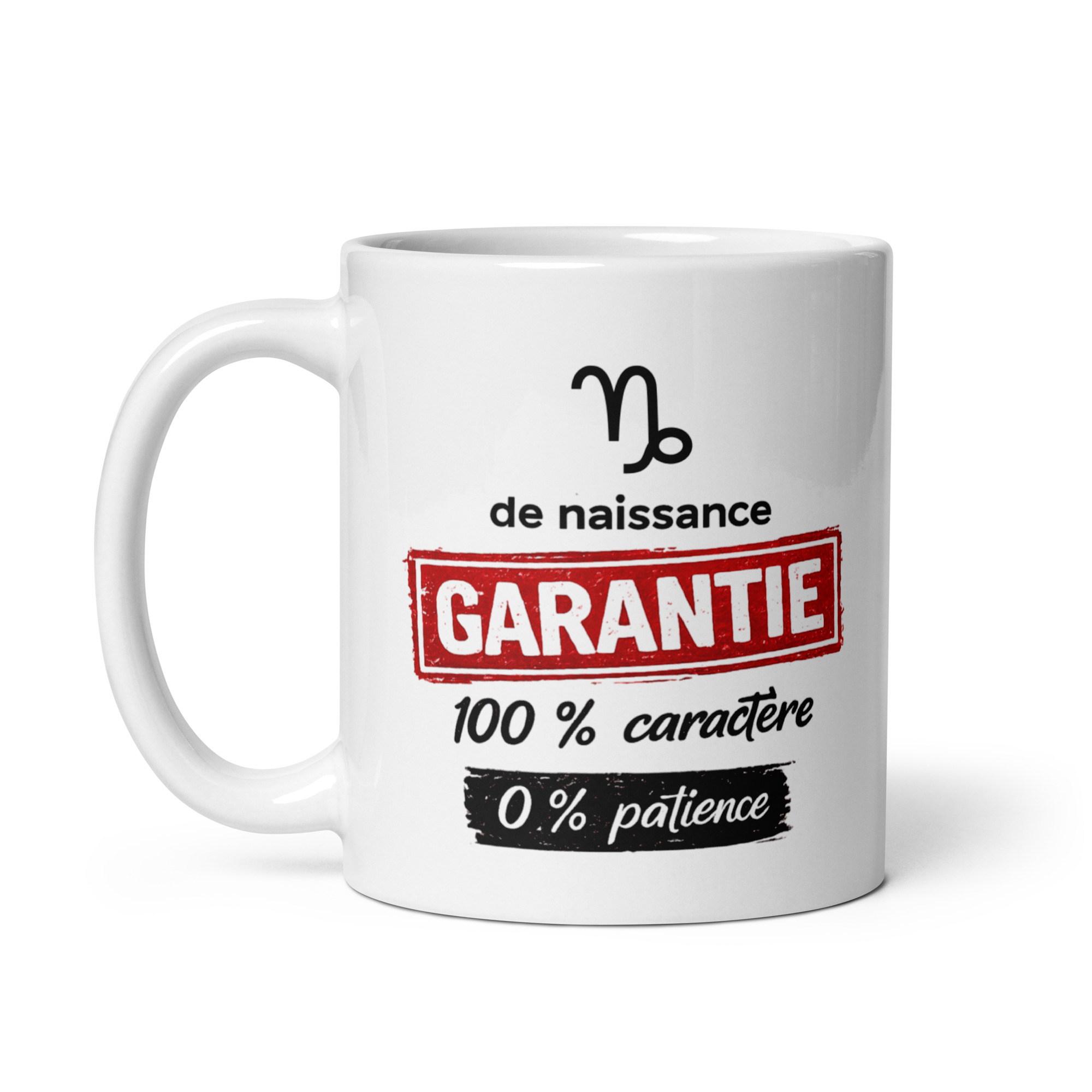 Mug humoristique Capricorne - Garantie 100 % caractère, 0 % patience Mug humoristique Capricorne - Garantie 100 % caractère, 0 % patience – Image 4