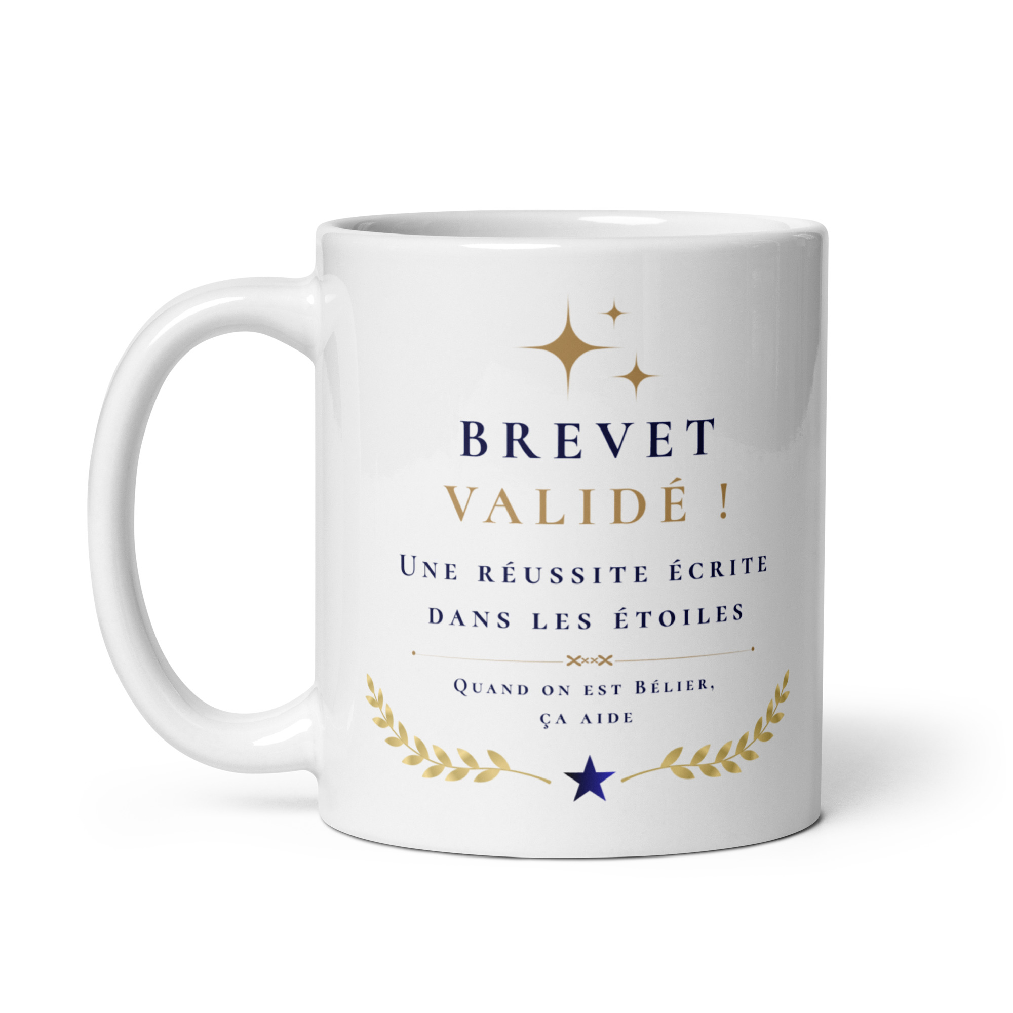 Cadeau Brevet validé – Mug "Une réussite écrite dans les étoiles" - Bélier Cadeau Brevet validé – Mug "Une réussite écrite dans les étoiles" - Bélier – Image 3