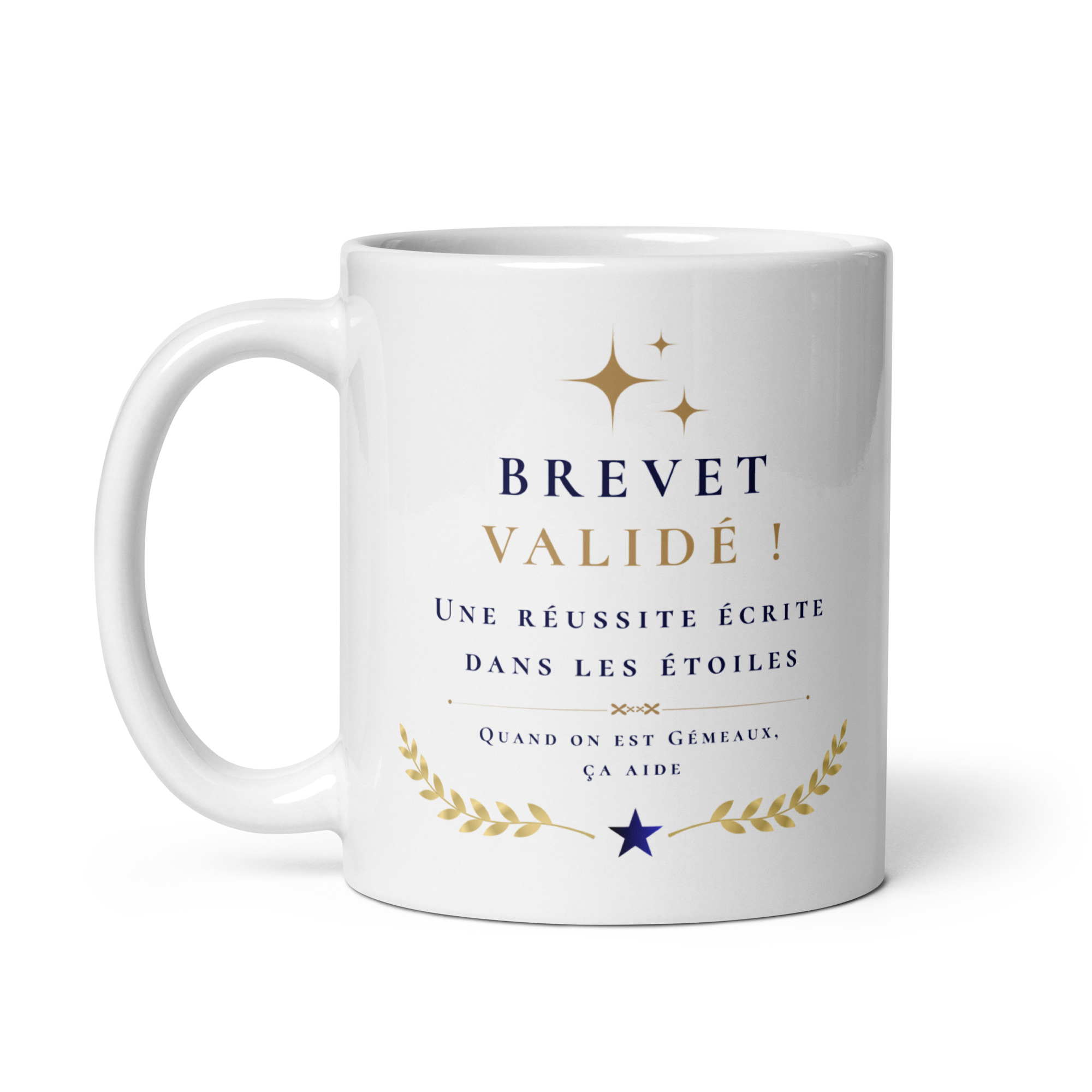 Cadeau Brevet validé – Mug "Une réussite écrite dans les étoiles" - Gémeaux Cadeau Brevet validé – Mug "Une réussite écrite dans les étoiles" - Gémeaux – Image 3