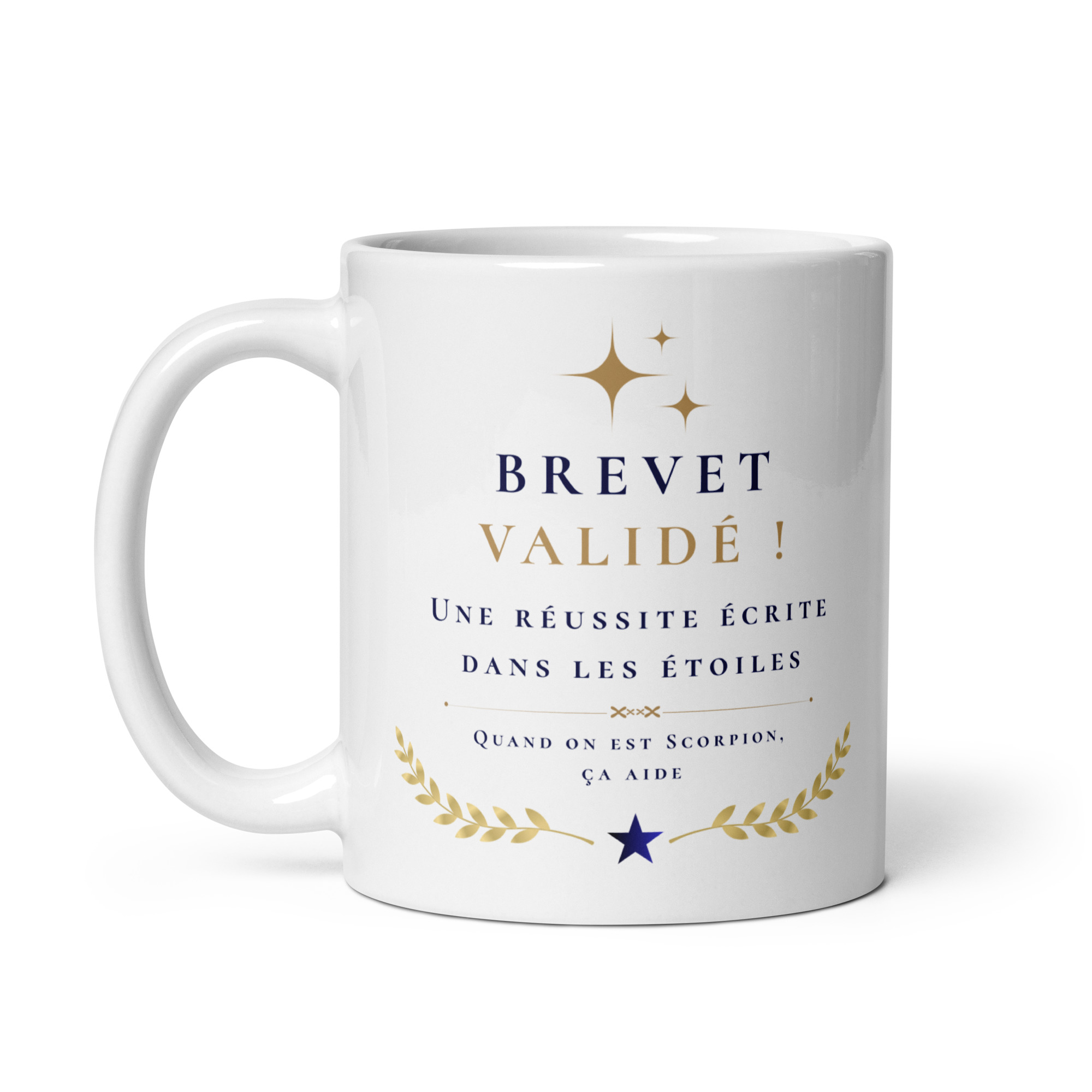 Cadeau Brevet validé – Mug "Une réussite écrite dans les étoiles" - Scorpion Cadeau Brevet validé – Mug "Une réussite écrite dans les étoiles" - Scorpion – Image 3
