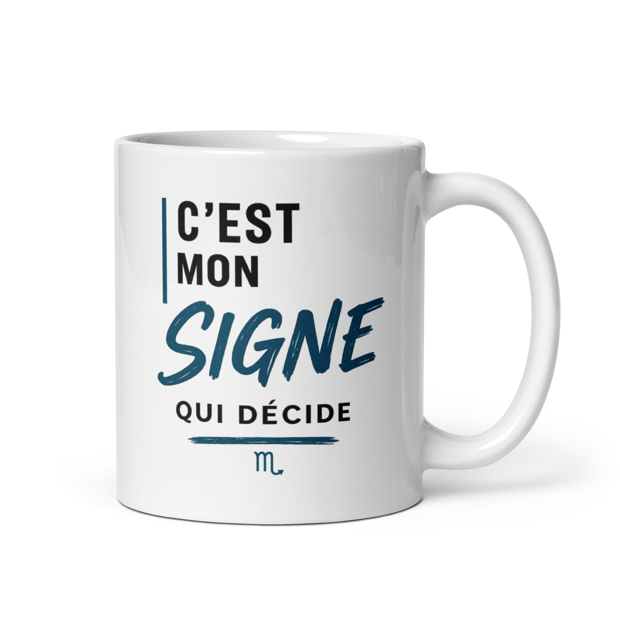 Tasse astrologique homme "C'est mon signe qui décide" – Scorpion Tasse astrologique homme "C'est mon signe qui décide" – Scorpion – Image 2