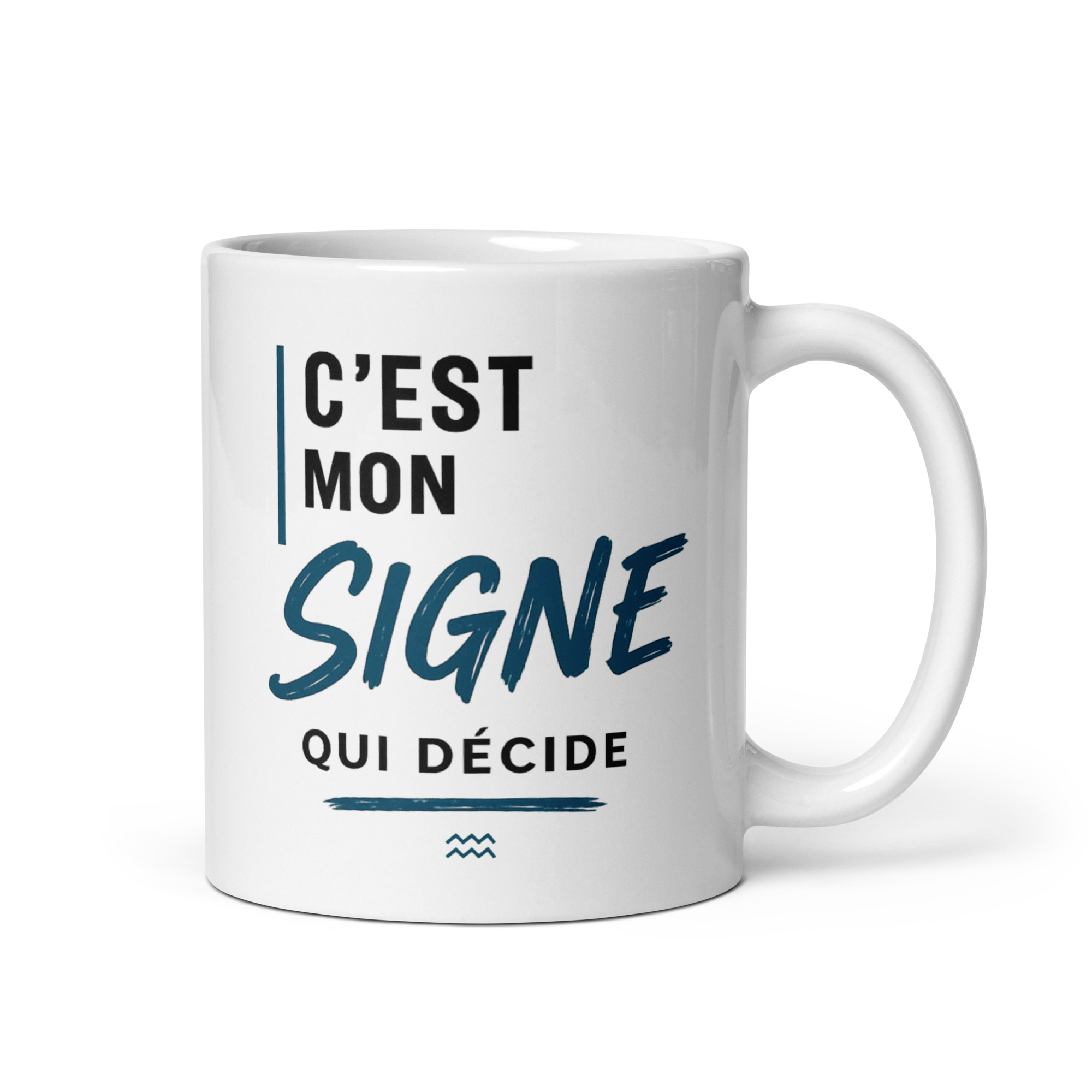 Tasse astrologique homme "C'est mon signe qui décide" – Verseau Tasse astrologique homme "C'est mon signe qui décide" – Verseau – Image 2