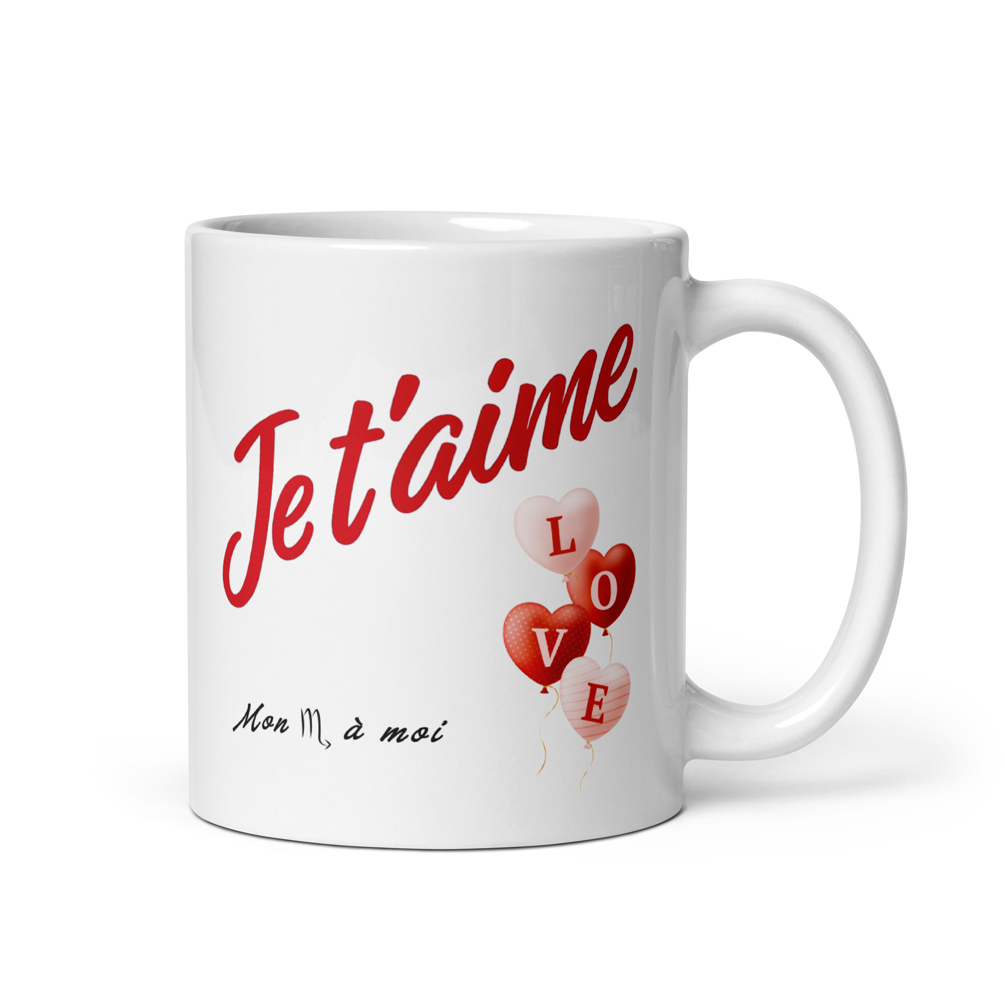 Cadeau romantique : Mug "Je t'aime" Ballons LOVE – Signe Scorpion Cadeau romantique : Mug "Je t'aime" Ballons LOVE – Signe Scorpion