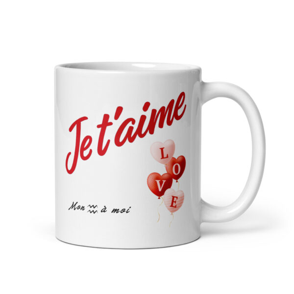 Cadeau romantique : Mug « Je t’aime » Ballons LOVE – Signe Verseau