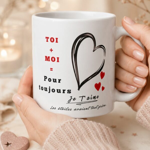 Cadeau couple : Mug « Toi + Moi Pour Toujours »