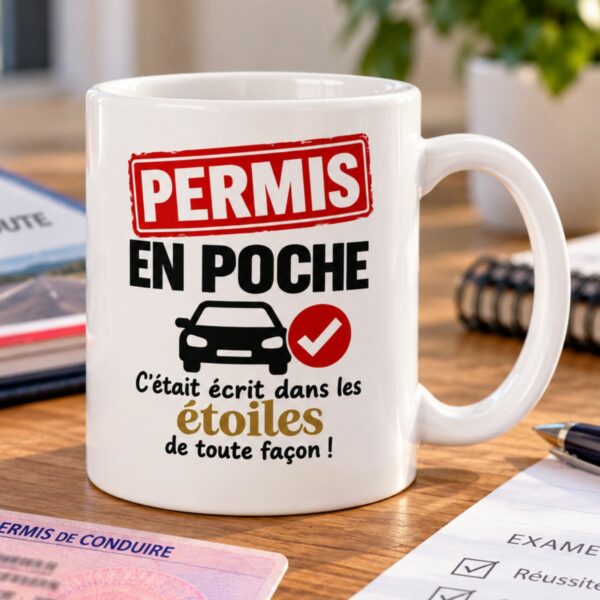 Idée cadeau félicitations nouveau conducteur voiture : Permis en poche !