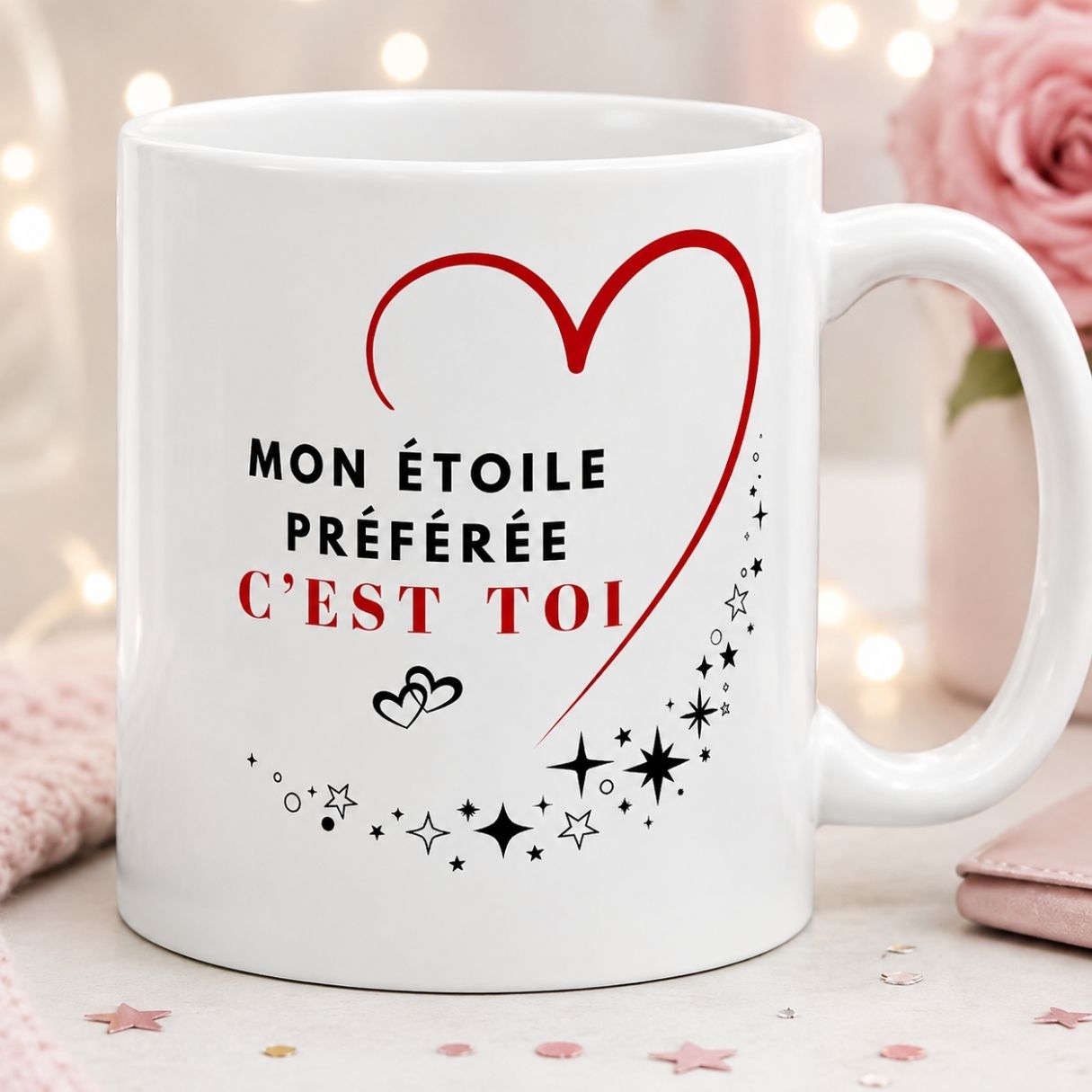 Idée cadeau pour amoureux – Mug "Mon étoile préférée, c’est toi" Idée cadeau pour amoureux – Mug "Mon étoile préférée, c’est toi"