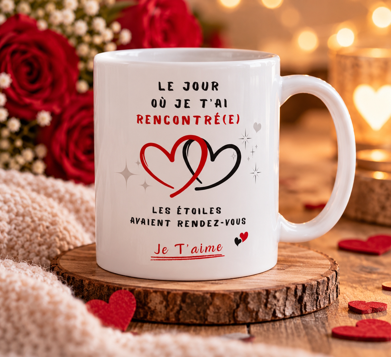 Cadeau original anniversaire de rencontre - Mug personnalisé "Le jour où je t'ai rencontré(e)" Cadeau original anniversaire de rencontre - Mug personnalisé "Le jour où je t'ai rencontré(e)" – Image 2
