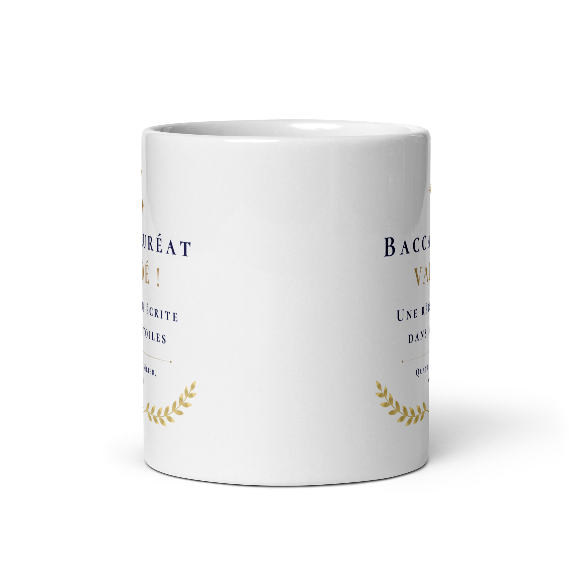 Cadeau Baccalauréat validé - Mug "Une réussite écrite dans les étoiles" - Bélier Cadeau Baccalauréat validé - Mug "Une réussite écrite dans les étoiles" - Bélier – Image 2