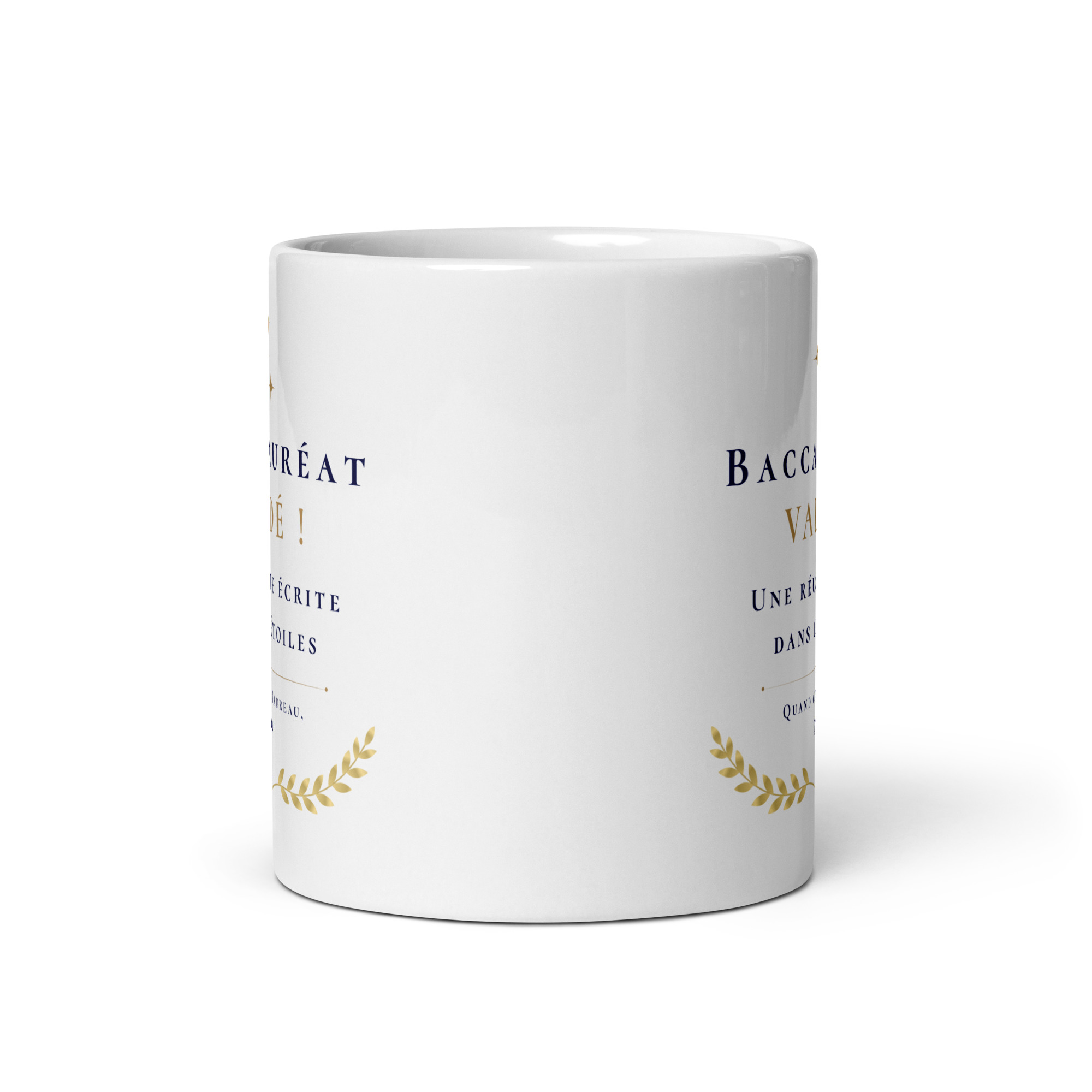 Cadeau Baccalauréat validé - Mug "Une réussite écrite dans les étoiles" - Taureau Cadeau Baccalauréat validé - Mug "Une réussite écrite dans les étoiles" - Taureau – Image 2