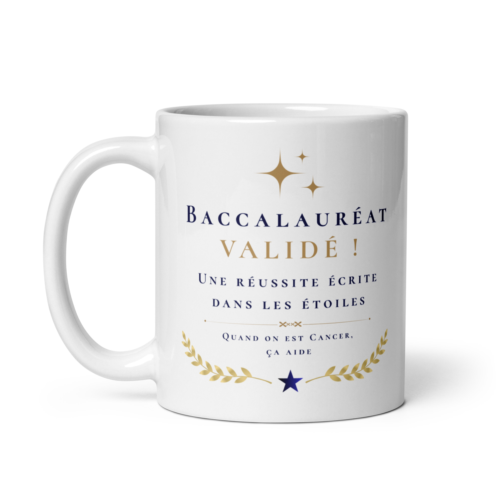 Cadeau Baccalauréat validé - Mug "Une réussite écrite dans les étoiles" - Cancer Cadeau Baccalauréat validé - Mug "Une réussite écrite dans les étoiles" - Cancer – Image 3