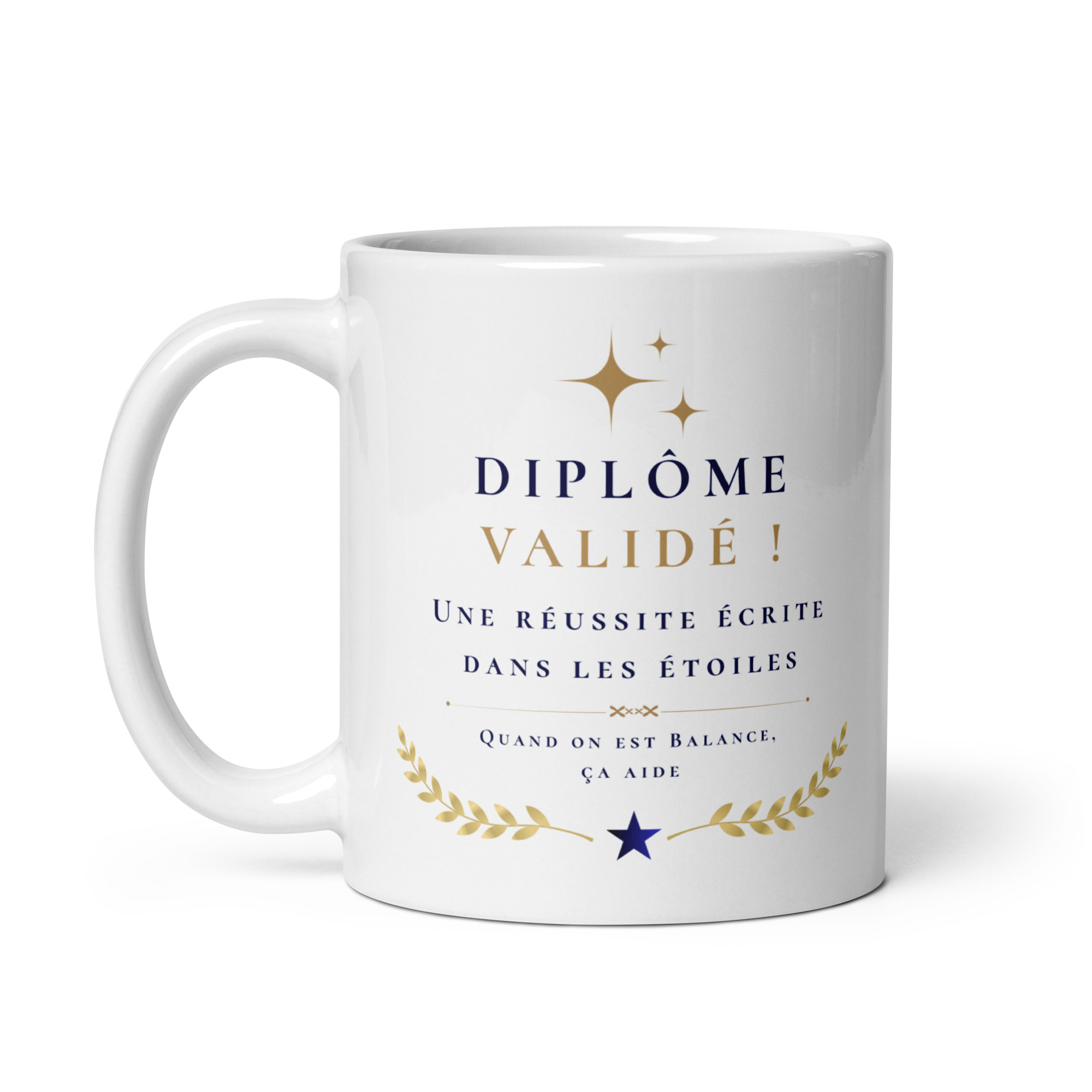 Cadeau Diplôme validé – Mug "Une réussite écrite dans les étoiles" – Balance Cadeau Diplôme validé – Mug "Une réussite écrite dans les étoiles" – Balance – Image 3