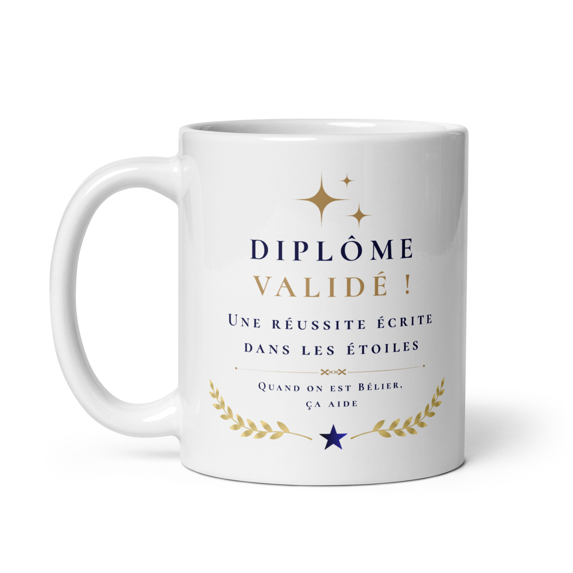 Cadeau Diplôme validé – Mug "Une réussite écrite dans les étoiles" – Bélier Cadeau Diplôme validé – Mug "Une réussite écrite dans les étoiles" – Bélier – Image 3