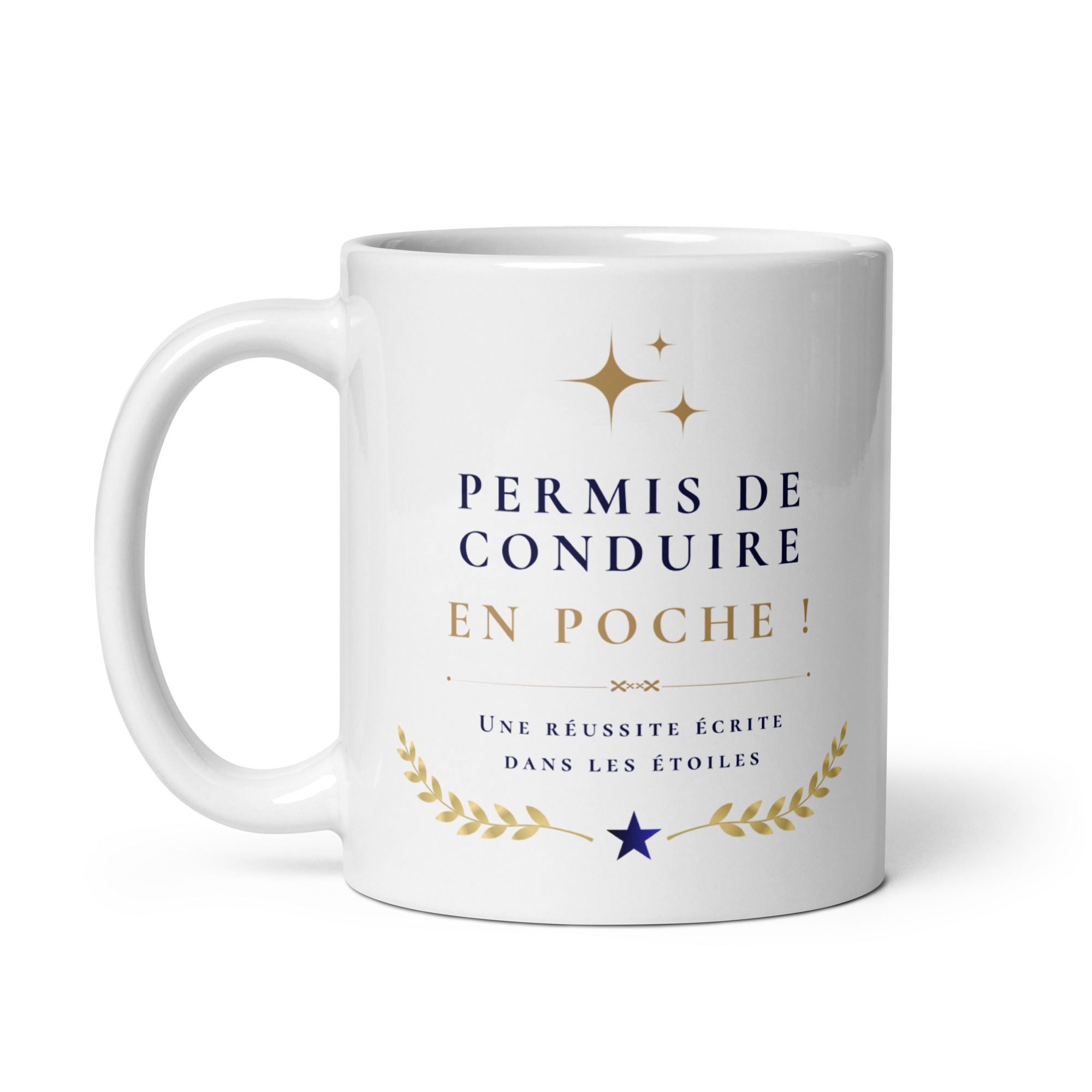 Cadeau permis de conduire en poche ! – Mug "Une réussite écrite dans les étoiles" Cadeau permis de conduire en poche ! – Mug "Une réussite écrite dans les étoiles" – Image 4