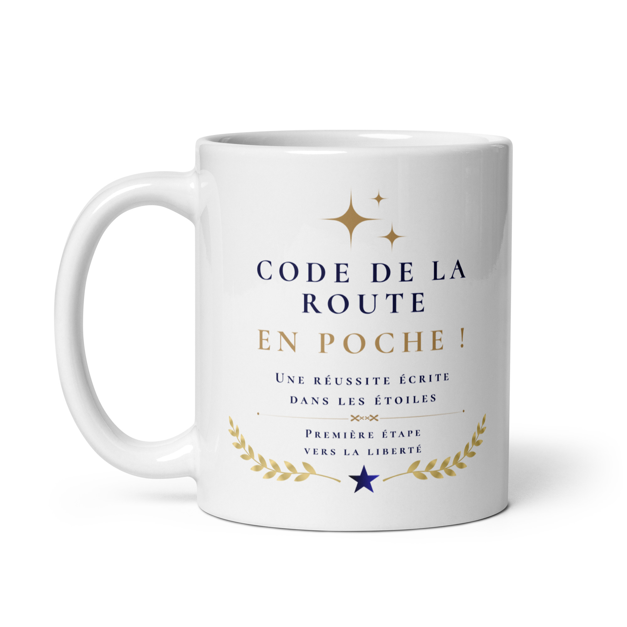 Cadeau code la route en poche ! – Mug "Une réussite écrite dans les étoiles" Cadeau code la route en poche ! – Mug "Une réussite écrite dans les étoiles" – Image 4