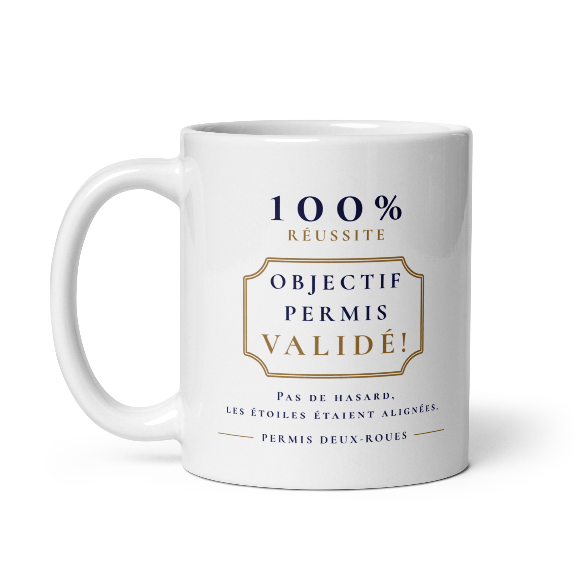 Cadeau personnalisé permis 125, scooter & moto : Mug "Objectif permis validé !" Cadeau personnalisé permis 125, scooter & moto : Mug "Objectif permis validé !" – Image 4